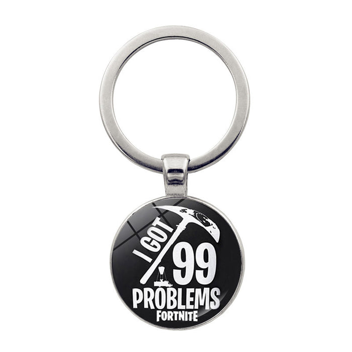 Wholesale accessories bastion night keychain Time Gem key ring pendant game peripheral jewelry