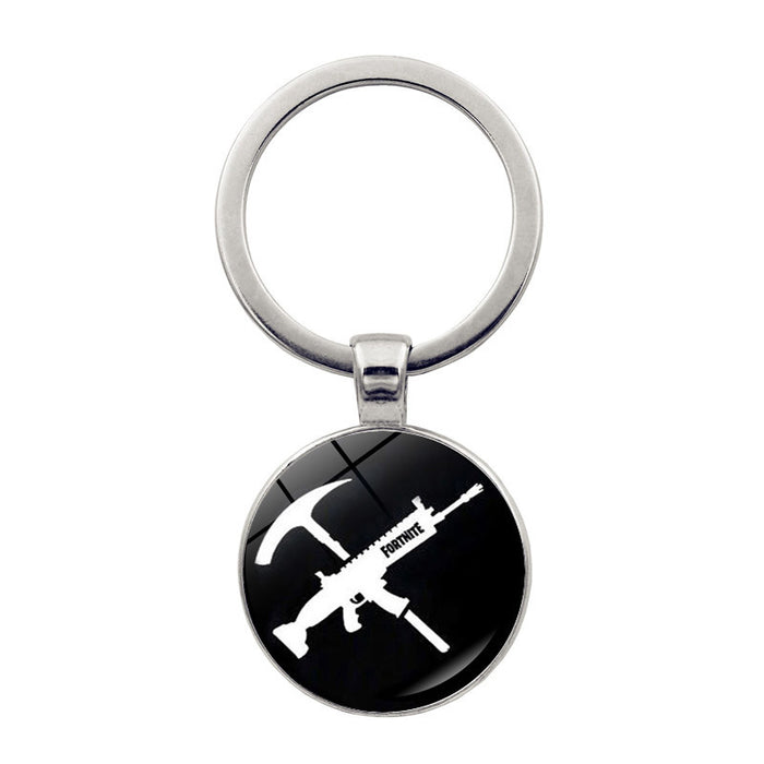 Wholesale accessories bastion night keychain Time Gem key ring pendant game peripheral jewelry