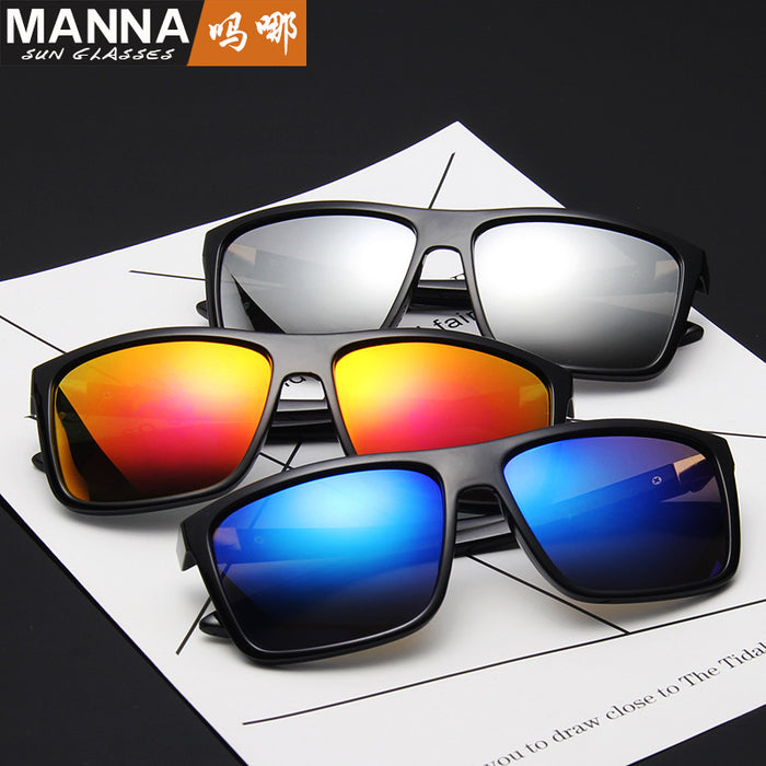 Wholesale Men's retro sunglasses with trendy large frame
