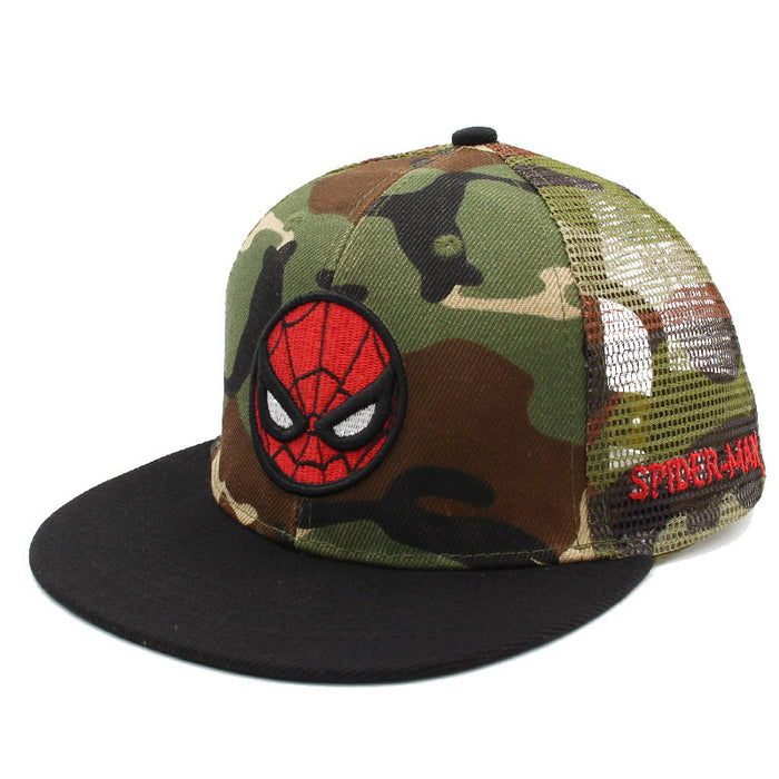 Wholesale Cotton Children's Cartoon Mesh Cap Flat Brim Baseball Cap JDC-FH-LongS001