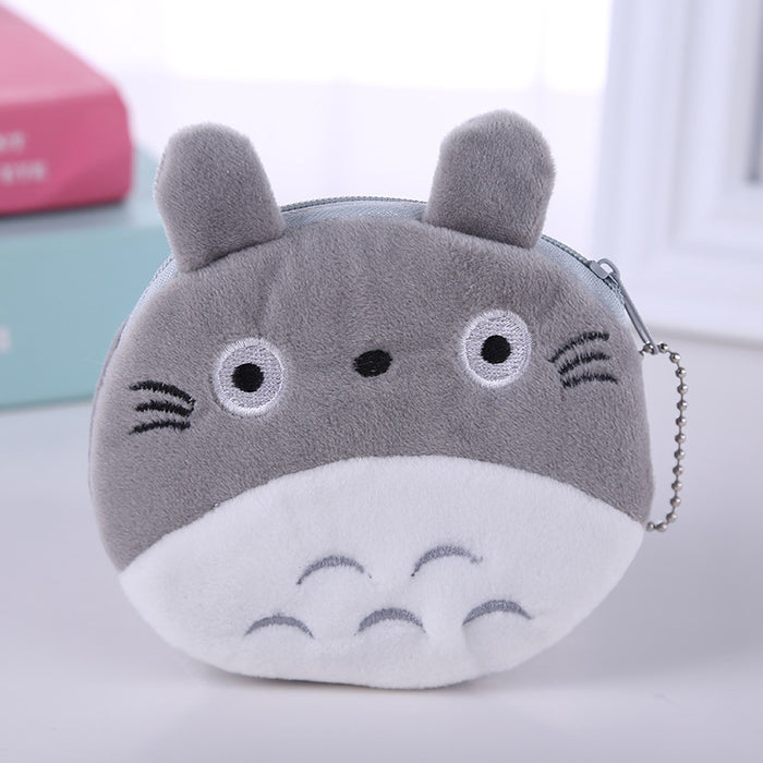 Wholesale Cute Animal Wallet Cartoon Plush Storage Card Bag Children's Handheld Key Bag JDC-WT-RC002