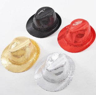 Wholesale Universal sequin hat, top hat, stage dance performance hat
