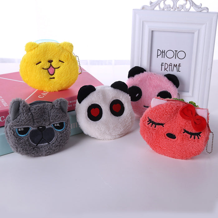 Wholesale Plush Animal Coin Purse Kids Wallet JDC-WT-SM006