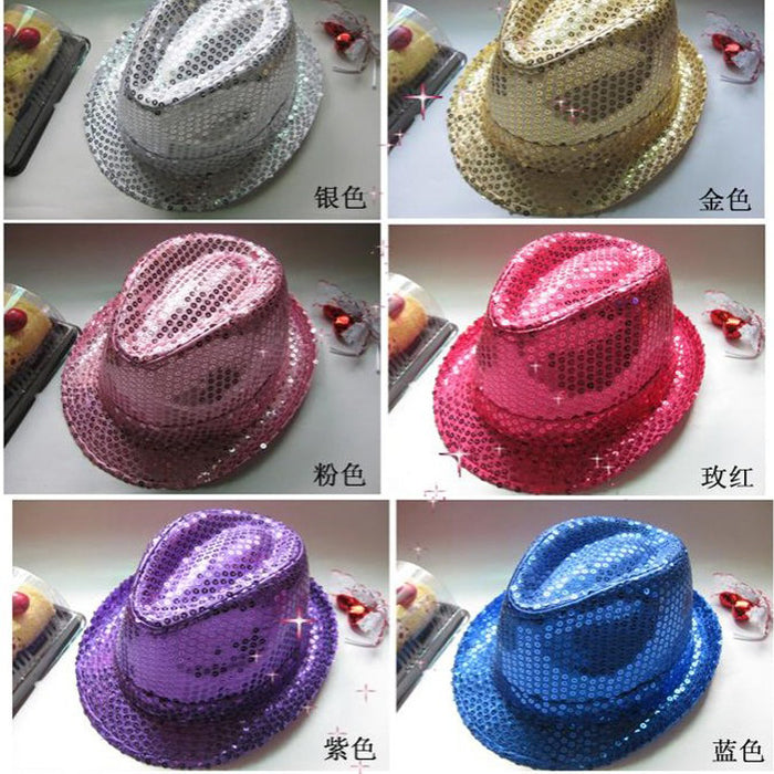 Wholesale Universal sequin hat, top hat, stage dance performance hat