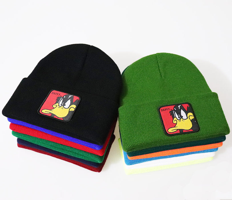 Wholesale Animal Embroidery Acrylic Knitted Beanie JDC-FH-LvH019