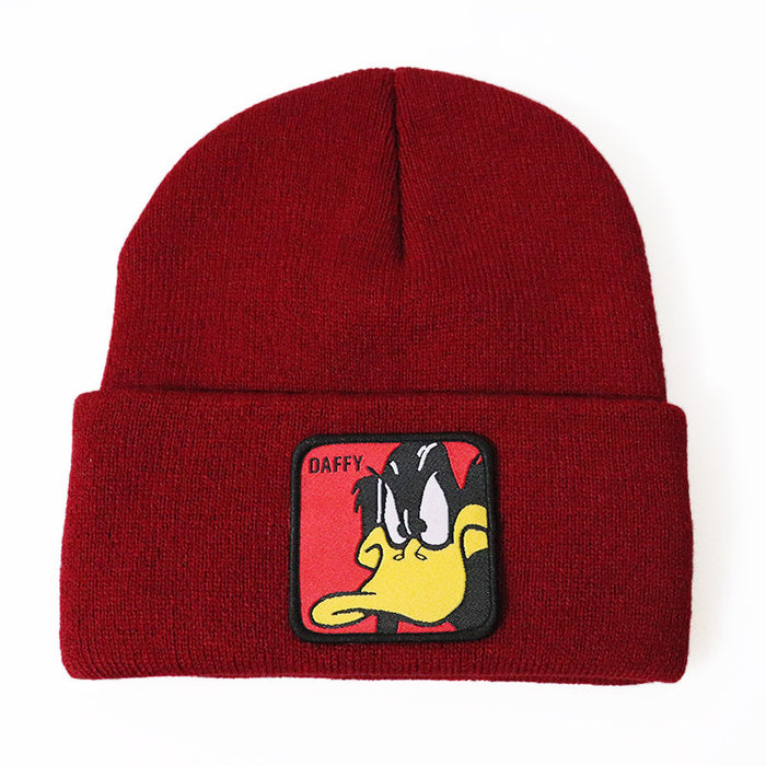 Wholesale Animal Embroidery Acrylic Knitted Beanie JDC-FH-LvH019