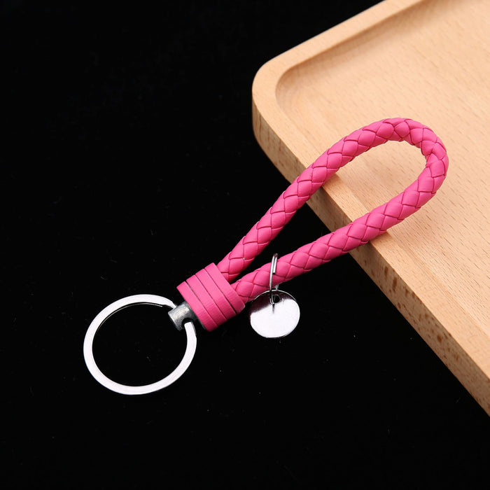 Wholesale Leather Woven Keychains, Car Accessories, Couple Bags, Accessories JDC-KC-BD006