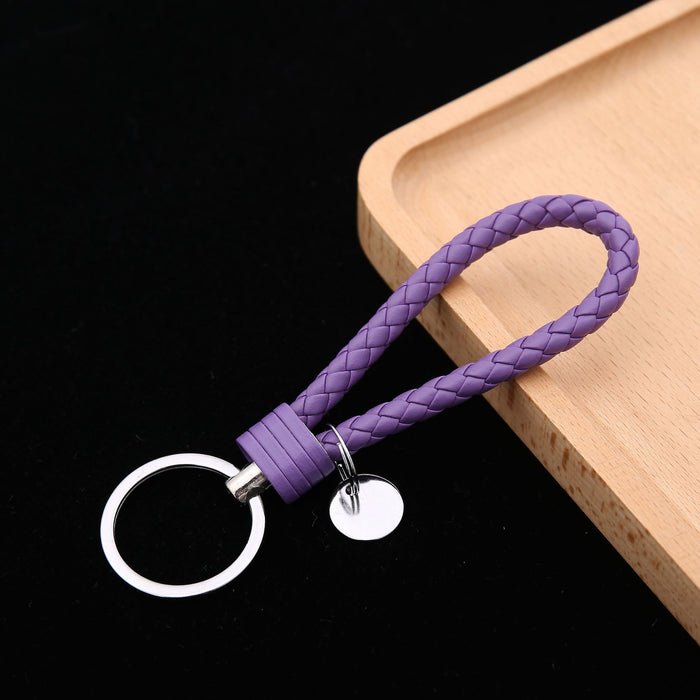 Wholesale Leather Rope Keychains Woven Keychains Car Accessories Leather Keychains Accessories Couple Bags Accessories JDC-KC-BD001