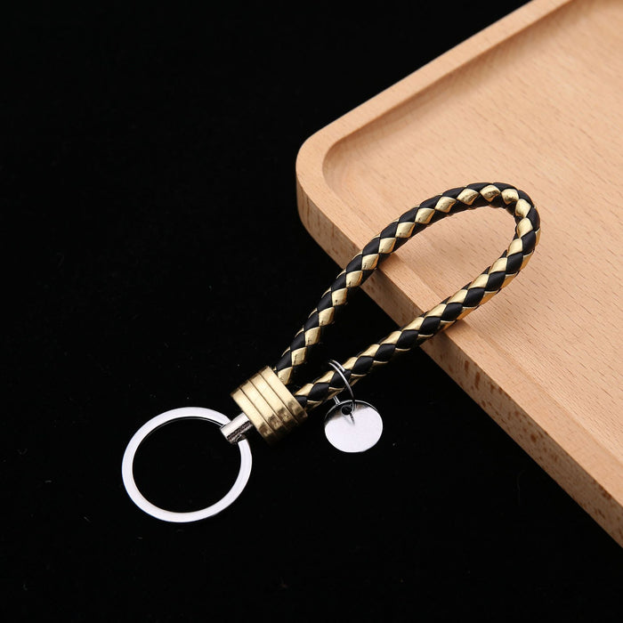 Wholesale Leather Woven Keychains, Car Accessories, Couple Bags, Accessories JDC-KC-BD006