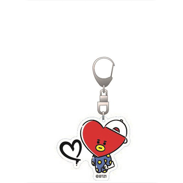 Wholesale Transparent Acrylic Cartoon Kpop Keychain JDC-KC-XinF003