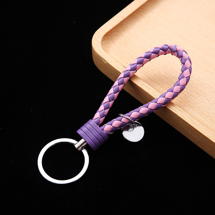 Wholesale Leather Woven Keychains, Car Accessories, Couple Bags, Accessories JDC-KC-BD006