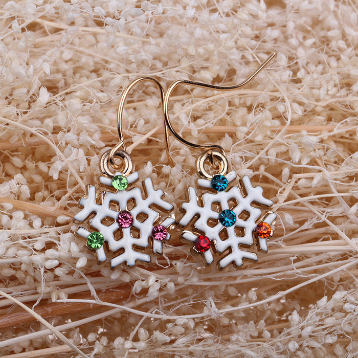 Wholesale Christmas Snowflake Earrings  Christmas Earrings Christmas Gifts Small Gifts