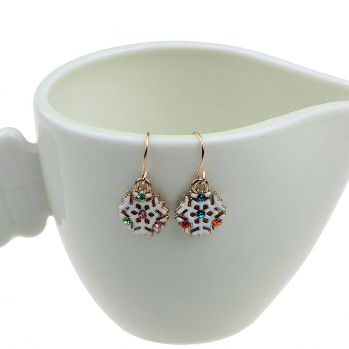 Wholesale Christmas Snowflake Earrings  Christmas Earrings Christmas Gifts Small Gifts