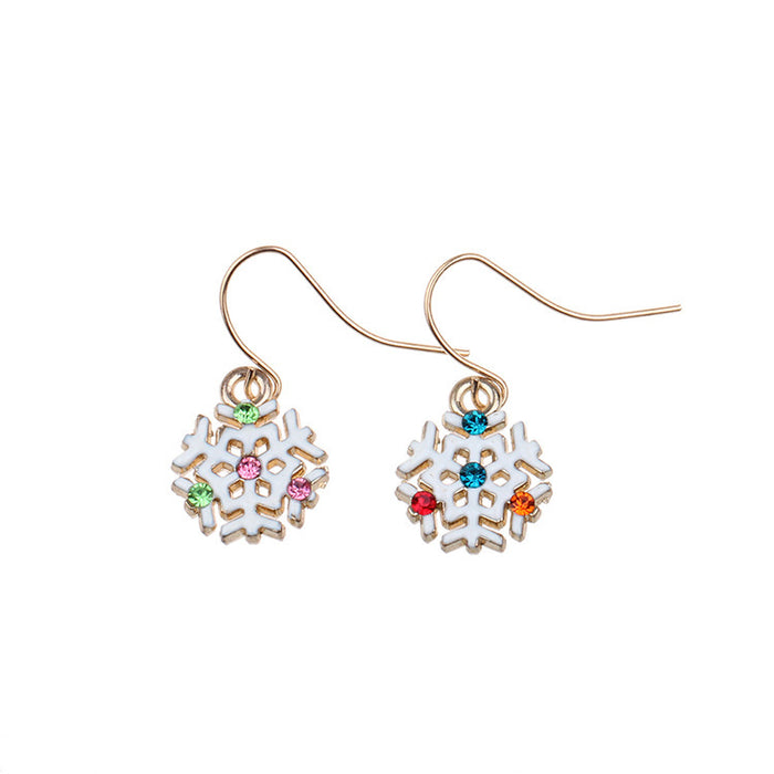 Wholesale Christmas Snowflake Earrings  Christmas Earrings Christmas Gifts Small Gifts