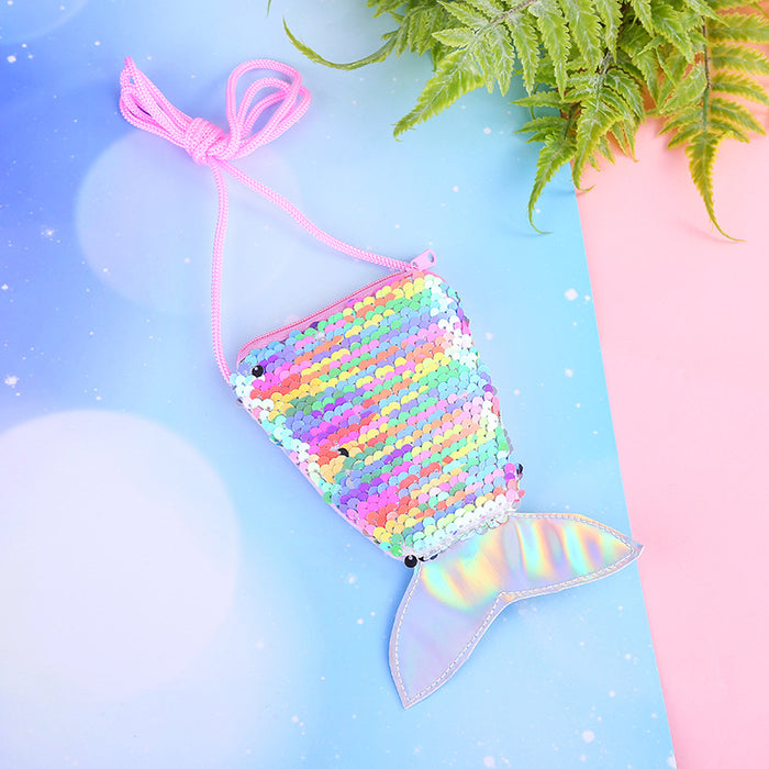 Wholesale Mermaid Tail Cross Bag Creative Children's Small Shoulder Bag JDC-SD-SM001