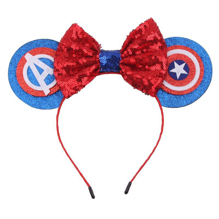 Wholesale Independence Day Sequin Bow Fabric Headband JDC-HD-ZheZ005