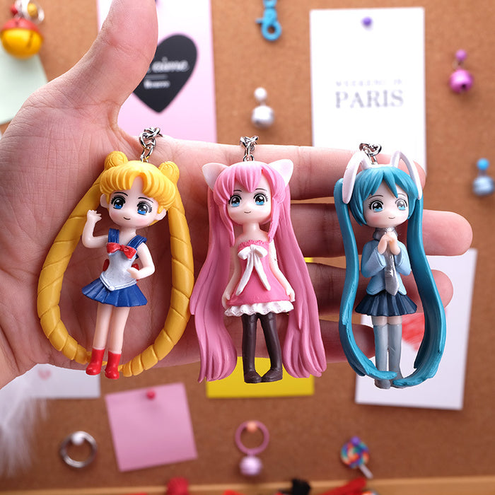 Wholesale Cartoon Resin Keychains JDC-KC-QMou031