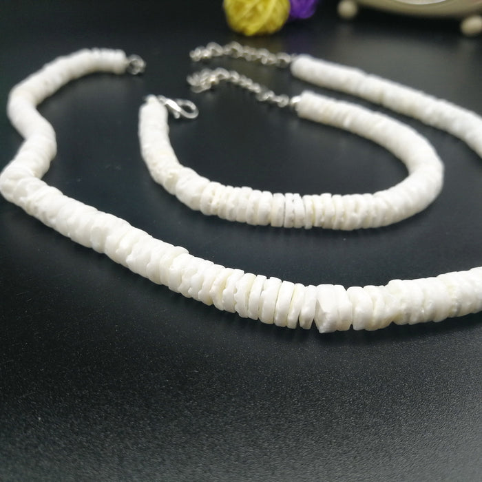 Wholesale broken shell necklace female bracelet suit European and American shell necklace