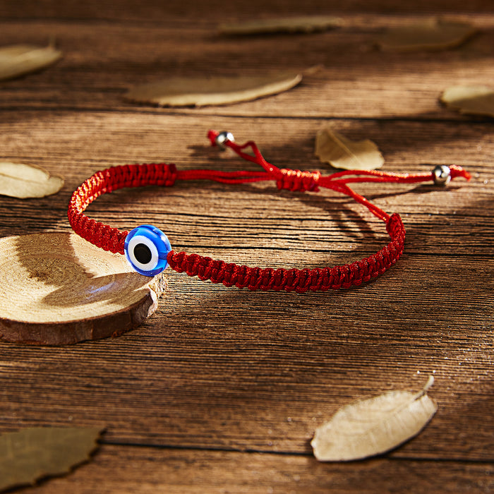 Wholesale  Blue Eye Evil Eye Red String Bracelet Versatile  Geometric Elements