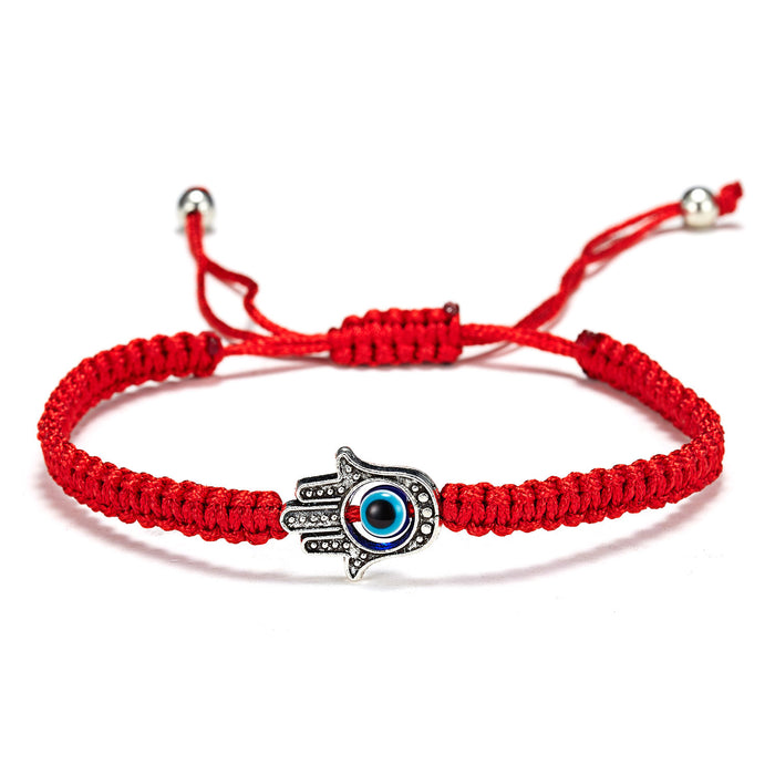 Wholesale  Blue Eye Evil Eye Red String Bracelet Versatile  Geometric Elements