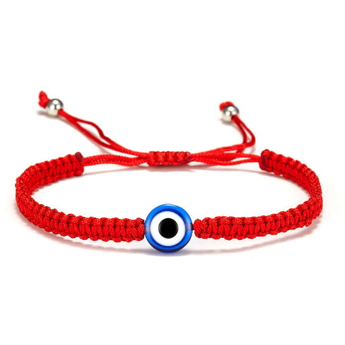 Wholesale  Blue Eye Evil Eye Red String Bracelet Versatile  Geometric Elements