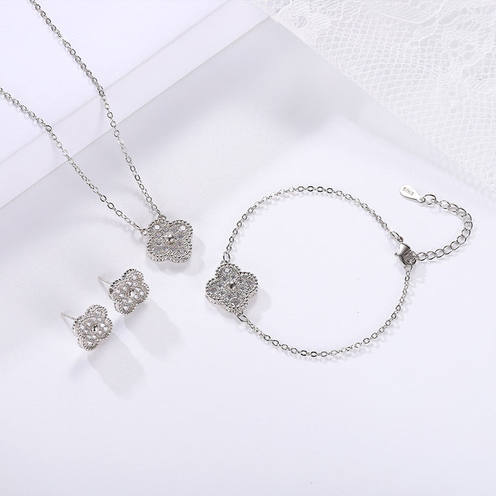 Wholesale Fashion Bracelet Necklace Earnail Set Lucky Jewelry