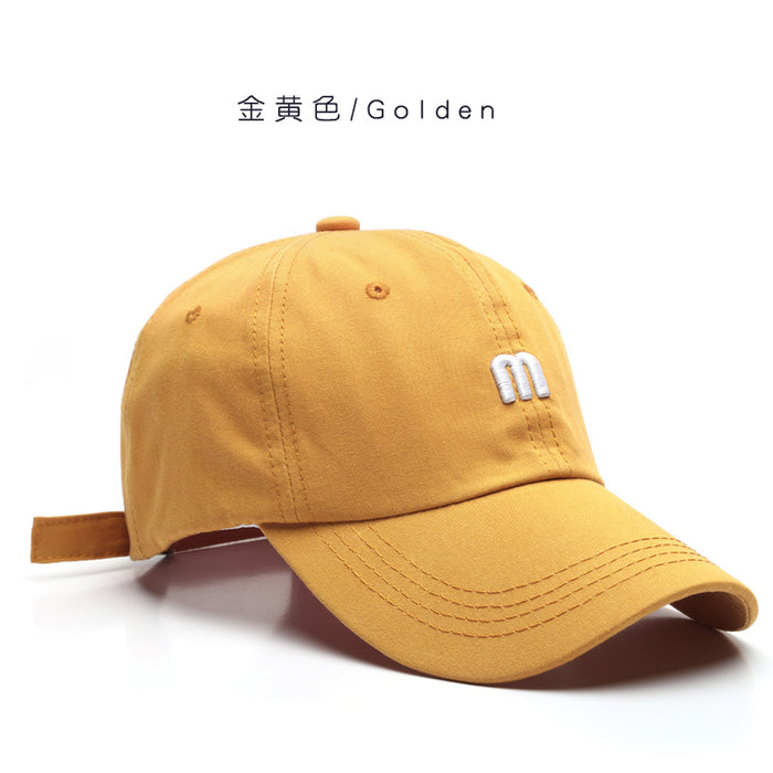 Wholesale M Letter Embroidery Versatile Soft Top Visor Baseball Cap JDC-FH-TuL044