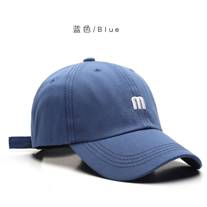 Wholesale M Letter Embroidery Versatile Soft Top Visor Baseball Cap JDC-FH-TuL044