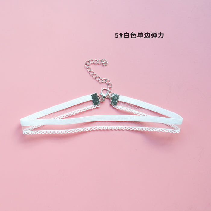 Wholesale Simple necklace, temperament, neckband accessories, floral lace, collarbone chain