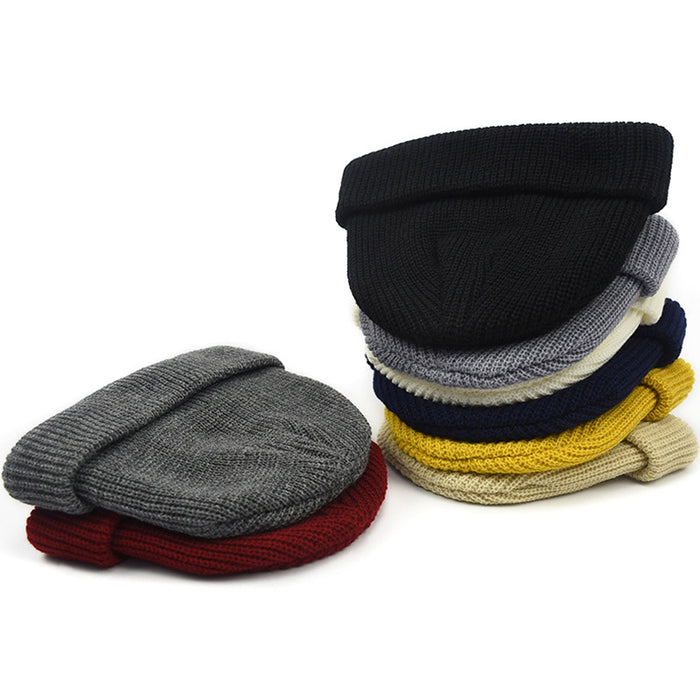 Wholesale Retro Round Top Warm Short Knitted Beanie JDC-FH-ChuangT005