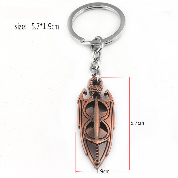 Wholesale Lion Eagle Gold Alloy Keychain JDC-KC-YouM008