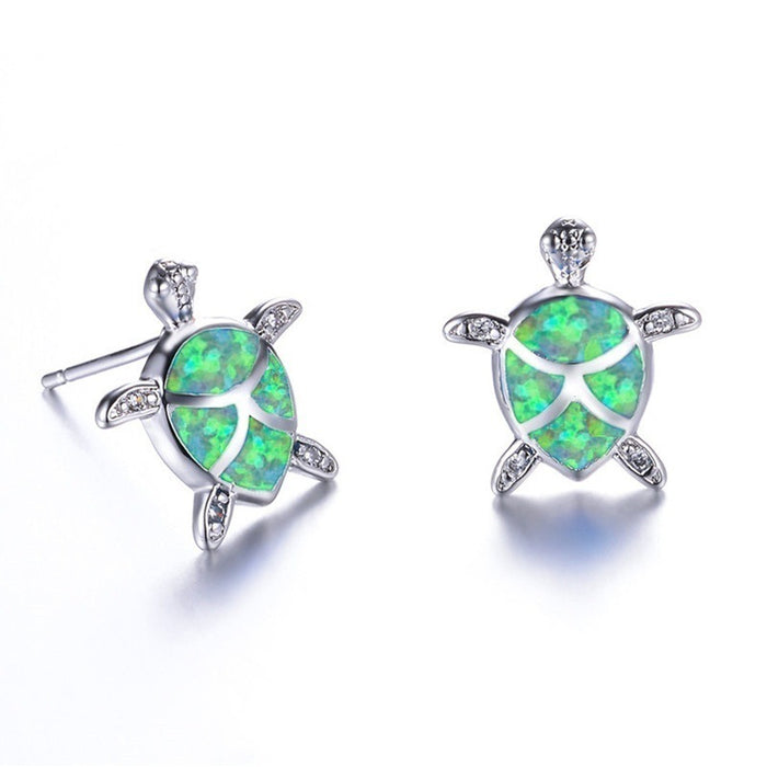 Wholesale Alloy Opal Turtle Earrings JDC-ES- BaoS001