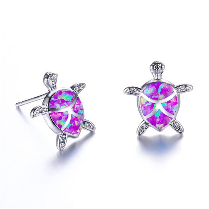 Wholesale Alloy Opal Turtle Earrings JDC-ES- BaoS001