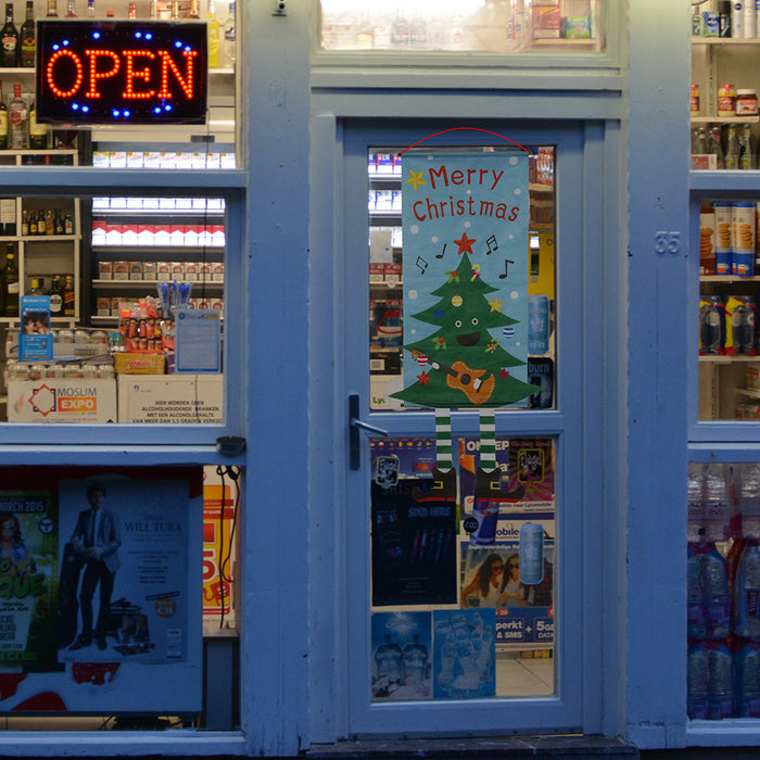 Wholesale Christmas Decorations Fabric Hanging Legs Creative Hanging Flags Window Pendants Wall Atmosphere Decoration Hanging Cloth