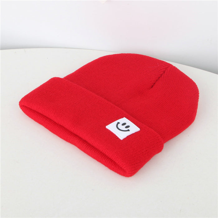 Wholesale Baby hat label sleeve yarn hat cartoon knitted hat