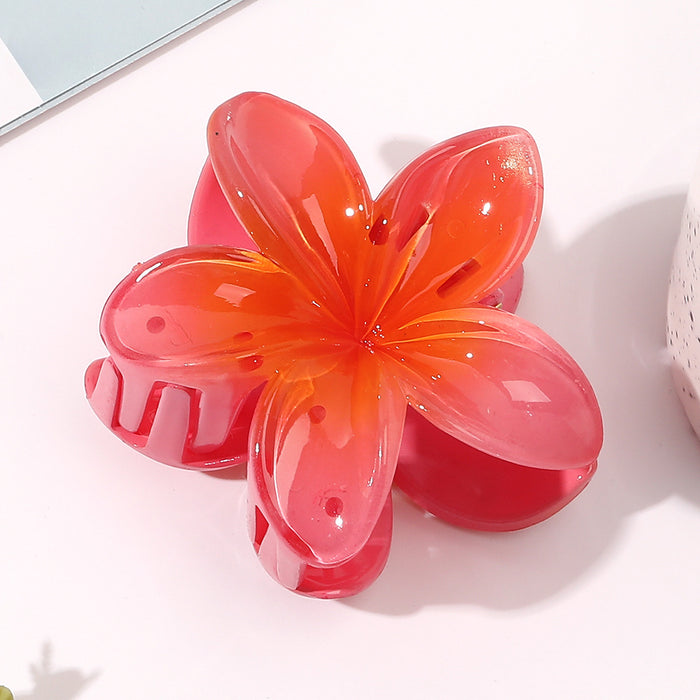 Wholesale Plumeria Flowers Plastic Hair Clip JDC-HC-Yiyan002