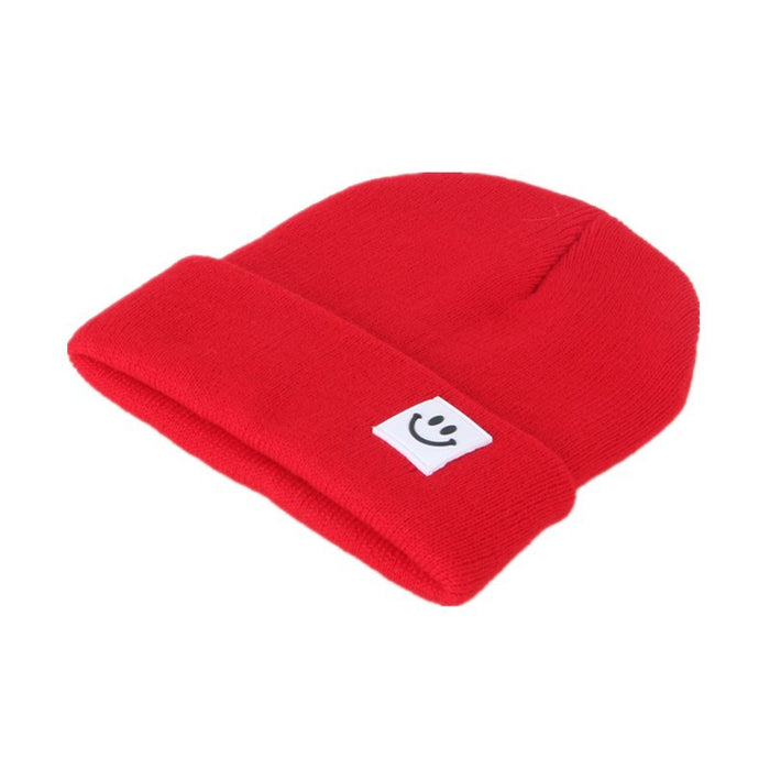 Wholesale Baby hat label sleeve yarn hat cartoon knitted hat