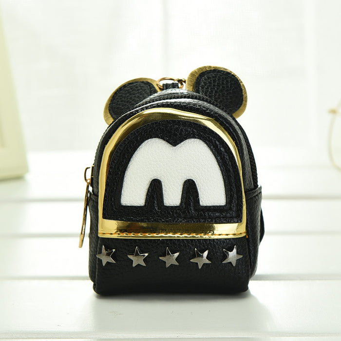 Wholesale PU Rivet Mini Schoolbag Coin Purse JDC-WT-YouTu011