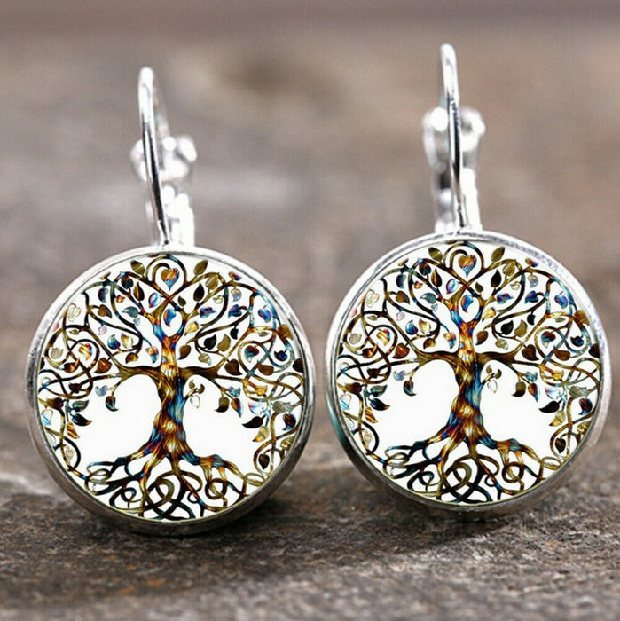 Wholesale Time Stone Pendant Moon Angel Earrings DIY Alloy Earrings Earrings Buckle
