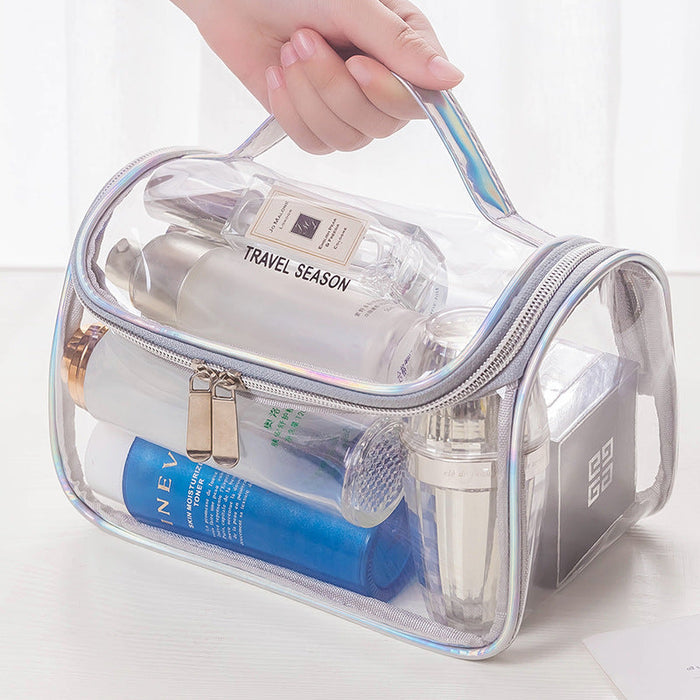 Wholesale Storage Bag PVC Transparent Portable Cosmetic Bag Portable Waterproof Large Capacity JDC-SB-DX002