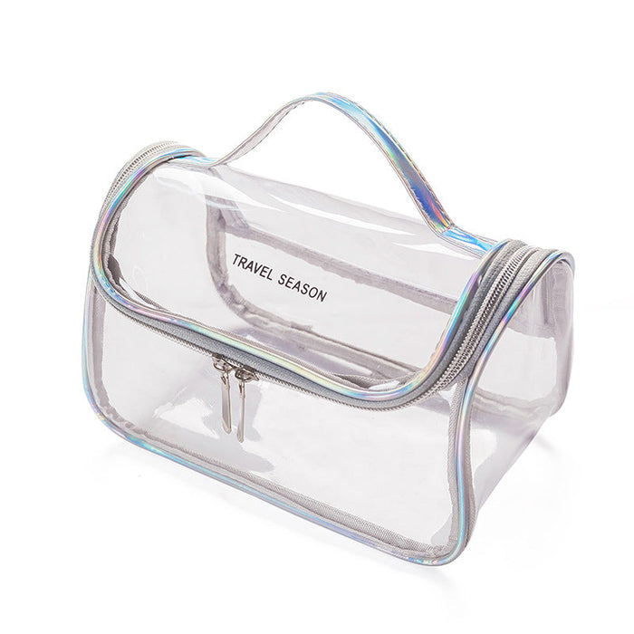 Wholesale Storage Bag PVC Transparent Portable Cosmetic Bag Portable Waterproof Large Capacity JDC-SB-DX002