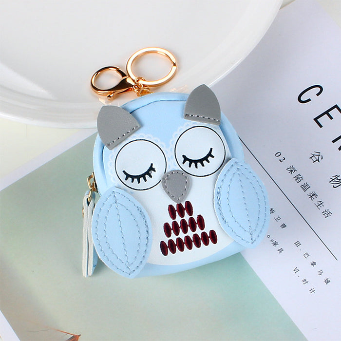 Wholesale PU cute owl zipper coin purse JDC-WT-YouTu006