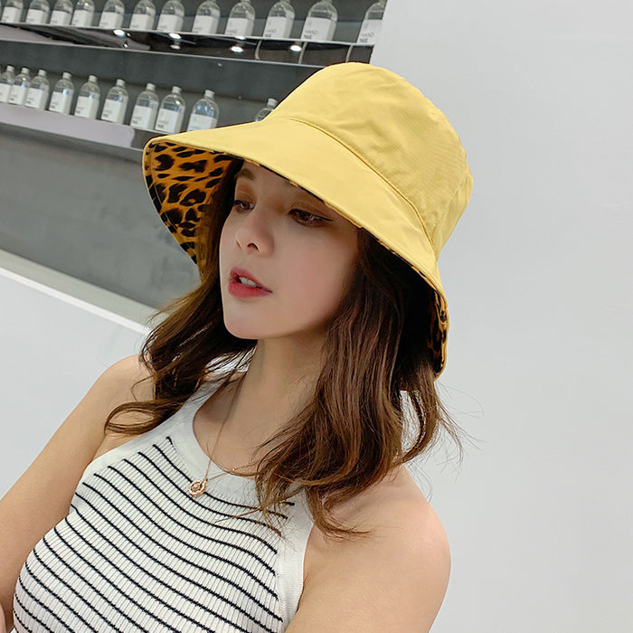 Wholesale Cotton Leopard Print Bucket Hat JDC-FH-JinZ003