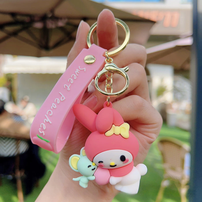 Wholesale Cute Cartoon Doll Silicone Keychain (S) JDC-KC-WC023