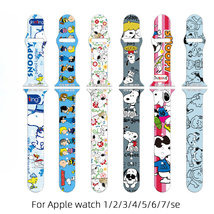 Wholesale Printed Silicone Watch Strap Wristband JDC-WD-NuoQi016