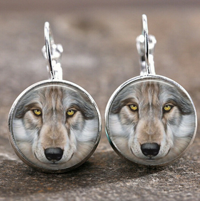 Wholesale Time Stone Pendant Moon Angel Earrings DIY Alloy Earrings Earrings Buckle