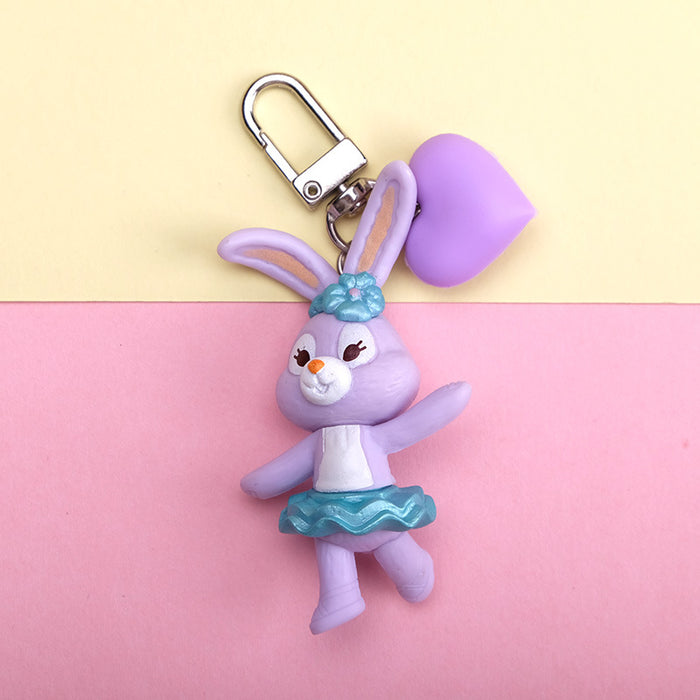 Wholesale Cartoon Cute Bear Resin Keychain JDC-KC-QMou027