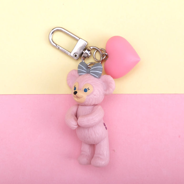 Wholesale Cartoon Cute Bear Resin Keychain JDC-KC-QMou027