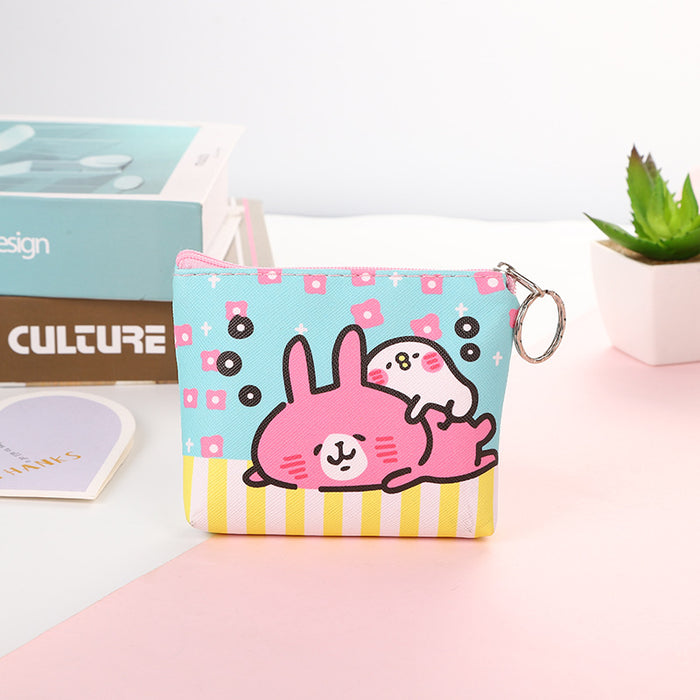 Wholesale New Cartoon Cute Animal Wallet PU Leather Wallet Coin Key Storage Bag
