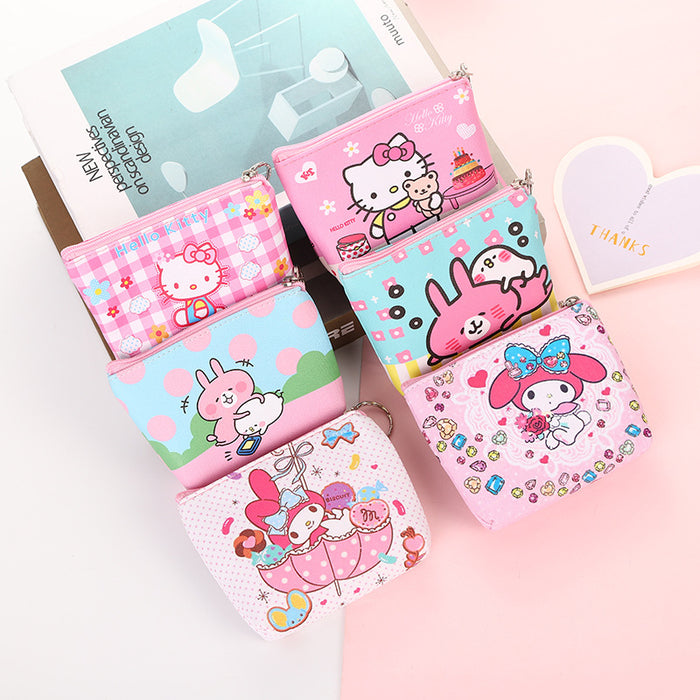 Wholesale New Cartoon Cute Animal Wallet PU Leather Wallet Coin Key Storage Bag
